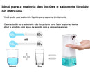 Porta sabonete líquido com sensor automático